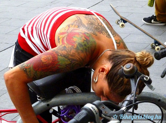 tattoo bike woman 